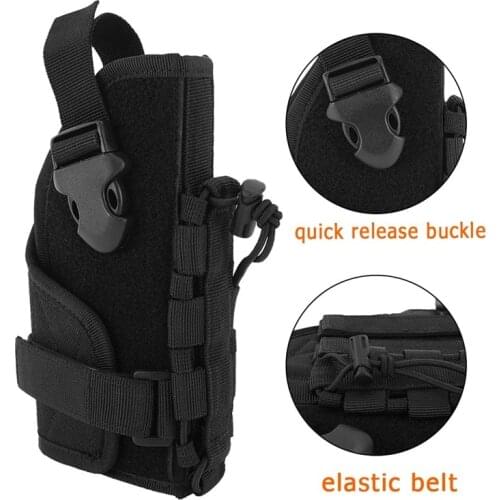 1000D Airsoft Pistol Gun Holster Right-Hand Molle Gun Pouch Magazine Holder for Tactical Pistol Handgun Glock/Beretta/1911/M9