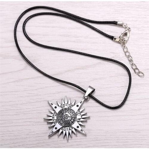 12pcs/lot High Quality Magic array Logo pendant necklace for men women best gift high quality Newest Charm Fashion Jewelry