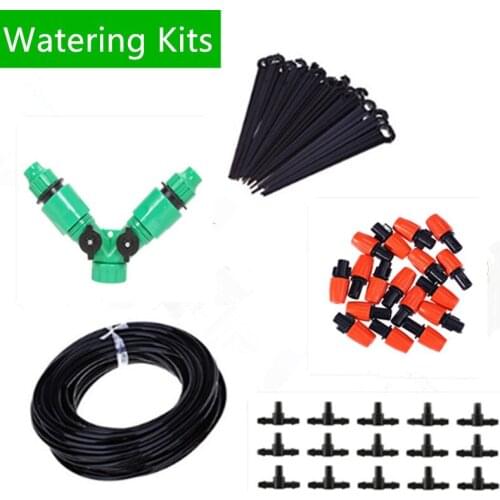 20/30m Micro Drip Irrigation Kit Plants Garden Watering System Automatic Garden Hose Kits Connector Adjustable Drip Irrigation