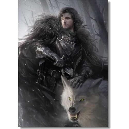 2021 Drop Shipping Embroidery Warrior and Wolf Cross Stitch Modern Designs with 100% Cotton Floss & Free Shipping for Home Decor