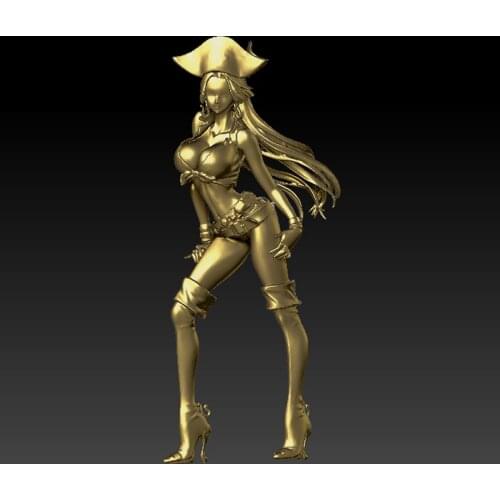 3D model for cnc 3D carved figure sculpture machine in STL file format -Cartoon sexy women girl