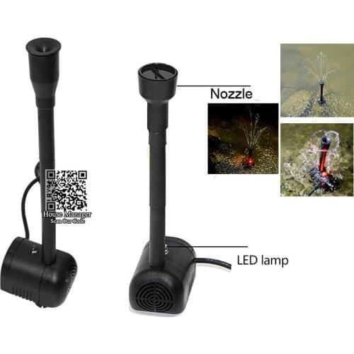 Aquarium Solar Panel Fountain Pump with Battery LED Lamp Water Spray Oxygen Pump for Garden Patio Fish Pond Pool Water Circulate