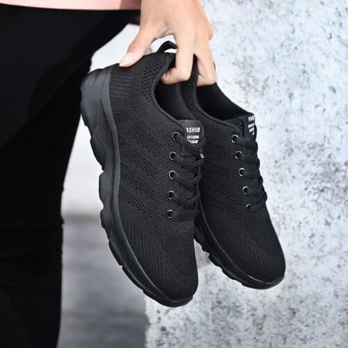 White Sneakers Running Shoes for Women 2021 New Flat Non-Leather Casual Shoes Luxury Black Shoes Woman Sports Tennis Shoes 35-42
