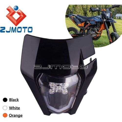 For 690 SMC-R TPI Six Days EXC XC XCF XCW XCFW Motorcycle Enduro LED Headlight Head Light Motocross Headlamp 125 150 250 350 500