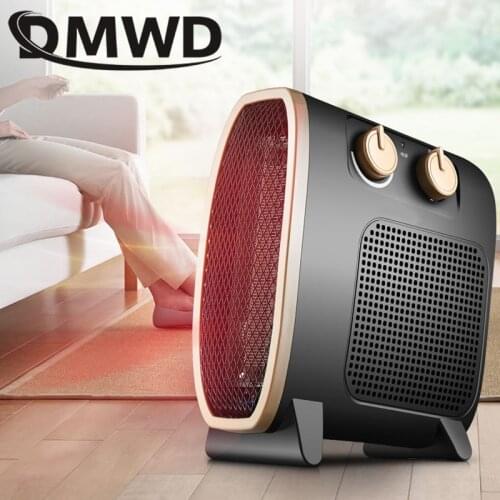 DMWD Portable Personal Heater Electric Winter Mini desktop Warm heating Fan Heater hot air warmer Home Appliance 220V