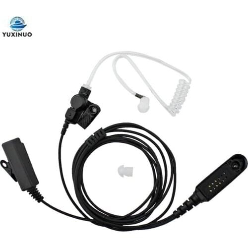 Walkie Talkie Acoustic Air Tube Earpiece PTT Mic Headset for Motorola HT750 HT1250 GP328 GP329 GP340 GP380 MTX850 PRO5150 Radio