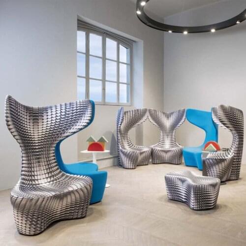 Chair Creative Personality Hotel Lobby FRP Shaped Whale Tail Chair