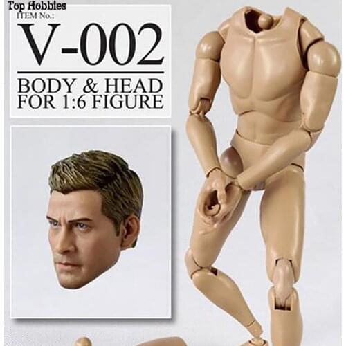 1/6 Scale Male Body Veryhot Action Figure Body Narrow shoulder V-002 Gyllenhaal A-02 Head Sculpts Carving Set F 12 Inch Hottoys