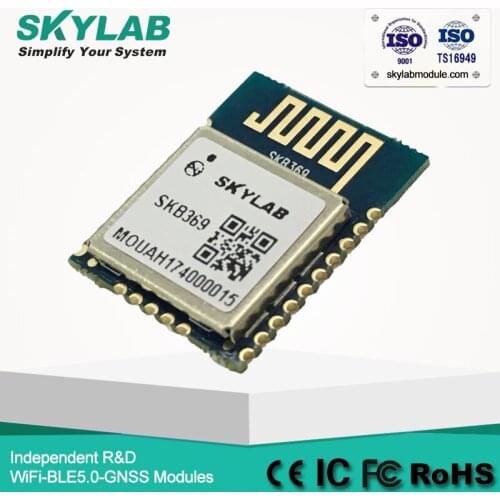 SKYLAB SKB369 Nordic nRF52832 Bluetooth 5.0 Module Support Mesh and NFC Spi/Uart/I2C/I2S ANT Low Energy BLE Module
