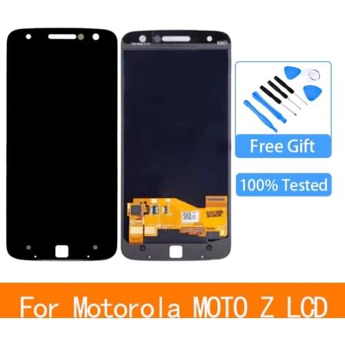 Original XT1650-5 AMOLED LCD For Motorola Z Display 5.5" Moto Z XT1650-03 LCD Touch Screen Display Glass Panel Assembly
