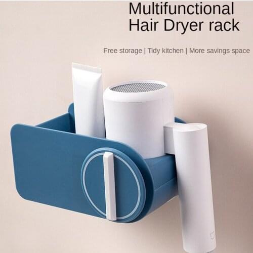 Hands Free Hair Dryer Rack Wall-Mounted Toilet with Drawer Storage Shelf Organizer Bathroom Accessories Free Punching Fashion