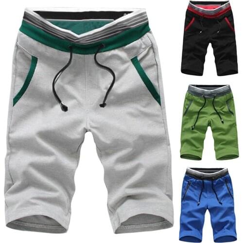 Plus Size Fashion Men Summer Beach Shorts Color Block Drawstring Short Pants 2020 Mens Summer Casual Pants Shorts