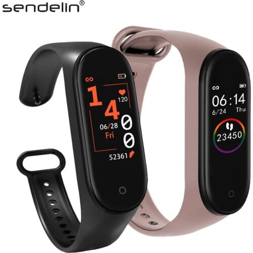 Smart band M4 fitness wristband blood pressure heart rate monitor activity tracker bracelet watch for xiaomi phone smart band