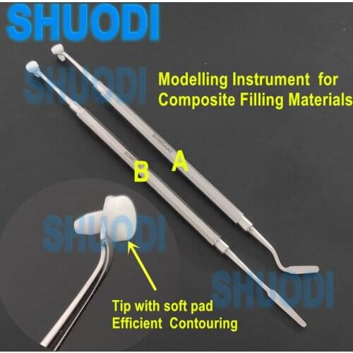 Dental Contactsculpt Pad dental Modelling Instrument for composite Filling Materials Resin Composite Trimmer spatula