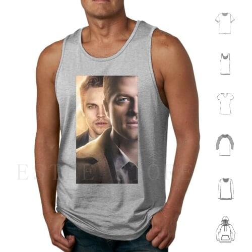 Jack And Castiel Supernatural Tank Tops Vest Cotton Jackkline Castiel Supernatural