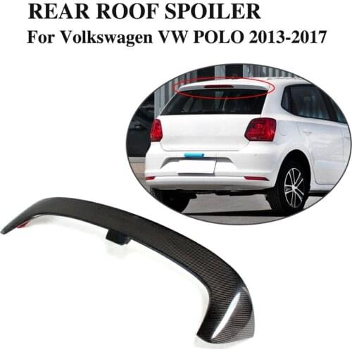 Carbon Fiber Rear Roof Spoiler Wing Lip for Volkswagen VW POLO 2013-2017