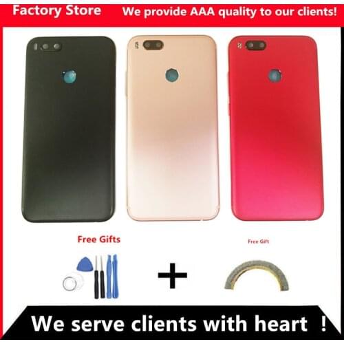 Battery Back Cover For Xiaomi Mi A1 Battery Back Case For Xiaomi Mi A1 Battery Cover Housing +Volume buttons + Power Buttons