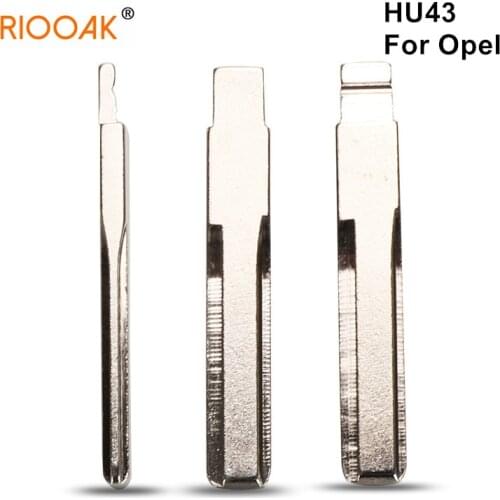 10pcs NO. 79 HU43 Universal Flip Remote Key Blade #79 Car Key Blank For Vauxhall Opel With Left Groove