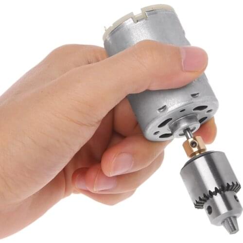 Motor Drill Chuck Clamp 0.3mm-4mm Taper With Key 3.17mm Shaft Connecting Rod Set