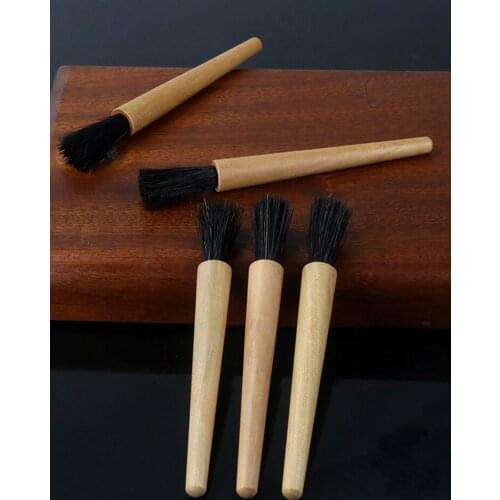 1PC Coffee Grinder Brush Espresso Coffee Machine Cleaning Brush for Bean Grain Coffee Tool Wood Handle Soft Hair Cleaning Brush