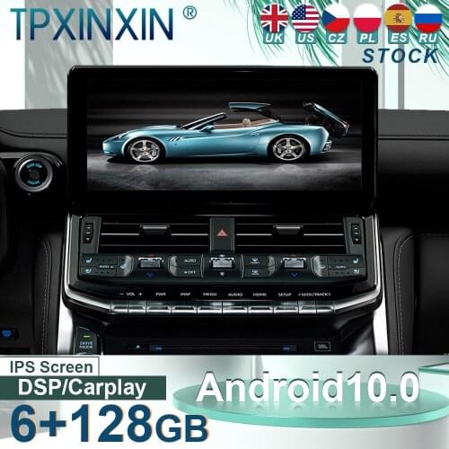 10.0 For Toyota Land Cruiser LC300 2021 2022 Android Car Stereo Radio with Screen Tesla Player GPS Navigation Head Unit