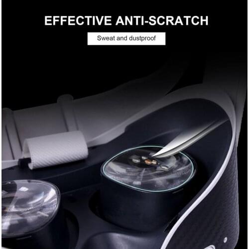 2 Pairs HD Lens Protective Film For Oculus Quest 2 VR Headset Anti-scratch Dustproof TPU Soft Film Lens Protector VR Accessories