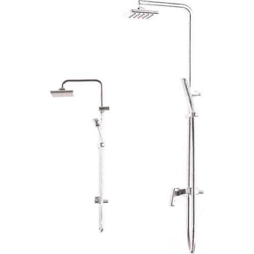 2 styles Bath Shower Mini Bathroom Bath Shower Model Pretend Toy for Doll Accessories Dollhouse Miniature Alloy Bathroom