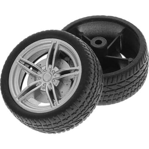 4pcs Simulation Rubber Wheel Tire Wheel Toy Model DIY RC Spare Parts 4X7C