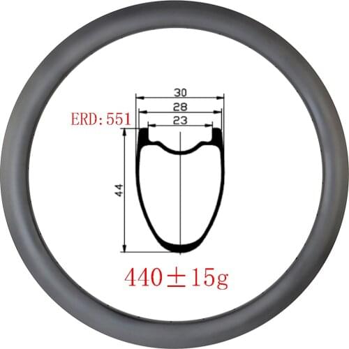 700C 44mm x 28mm Hookless tubeless disc carbon rims 44mm deep inner width 23mm UD 3K 12K matte glossy gravel road bicycle wheels