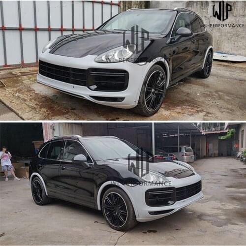 958.1 High Quality PP Car Body Kit Front Bumper Sun Lamp Wheel Eyebrow For Porsche Cayenne 958.1 Upgrad Turbo 9Y0 11-14