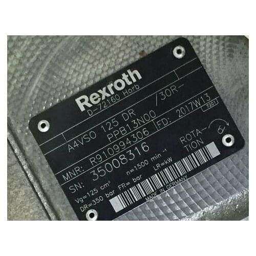 A4VSO125DR/30R-PPB13NOO new rexroth pump R910994306