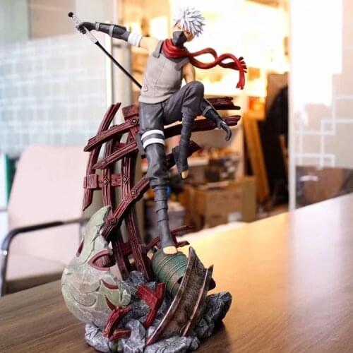Anime Figures Naruto Shippuden Hatake Kakashi 33cm PVC Toys Model Decor Home Action Figurals Colletion Xmas Gift Jugetes Figma