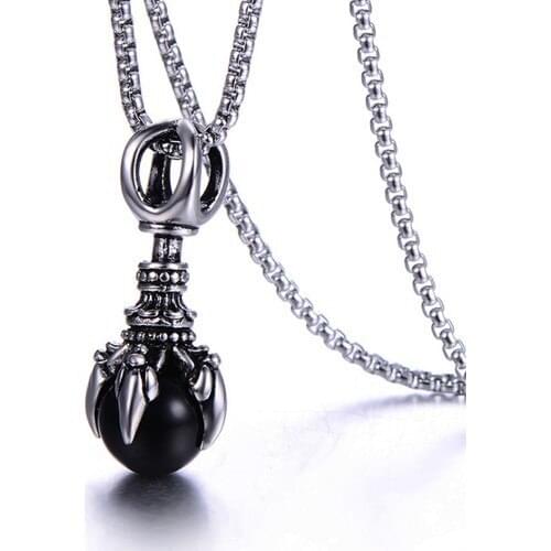 Chavin Chain Eagle Claw Steel Male Necklace EB85