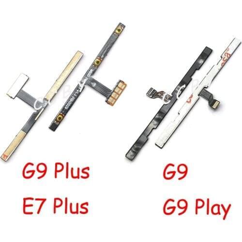 For Motorola Moto G9 / G9 Play / G9 Plus / E7 Plus Power On Off Volume Switch Side Button Key Flex Cable Replacement Parts