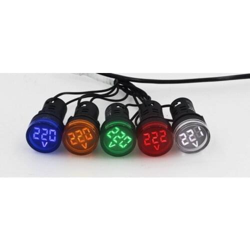 HOT Voltmeter AD16-22DSV AC 60-500V Volt Gauge Voltage Meter Volt Meter Indicator lamp Voltage Meter Wholesale Low Price 22mm