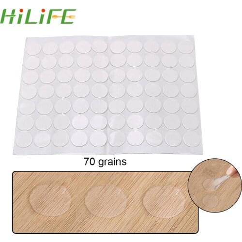 HILIFE 70 pieces/set for Balloon Postcard Photo Decoration Acrylic Double-sided Tape Desktop Potted Non-slip Sticker
