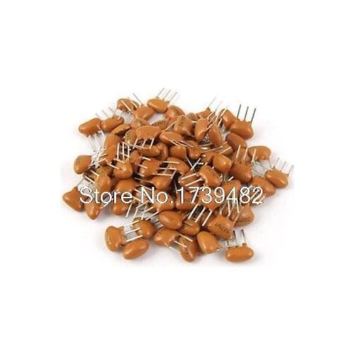 Brown 4 MHz 2.5mm Pitch 3 Terminals Ceramic Filters 100 Pcs for FM Radio