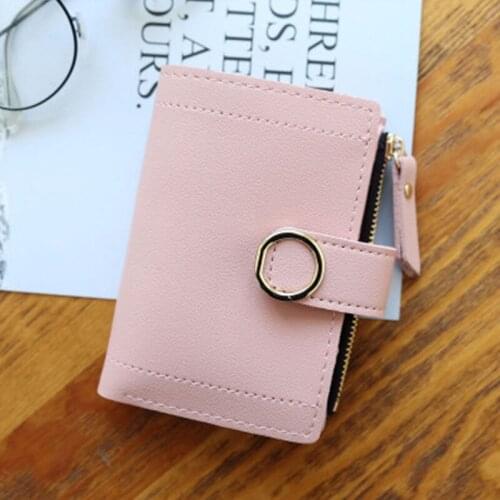 Women Wallets Small Fashion Leather Purse Ladies Card Bag Women Female Purse Money Clip Card Holder Cute Student Coin Purse