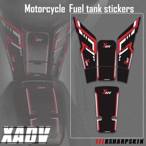 New Sale Motorcycle Fuel Tank 3D Fish Bone Anti-scratch Sticker Waterproof Fuel Tank Decal For HONDA XADV 750 X-ADV 750