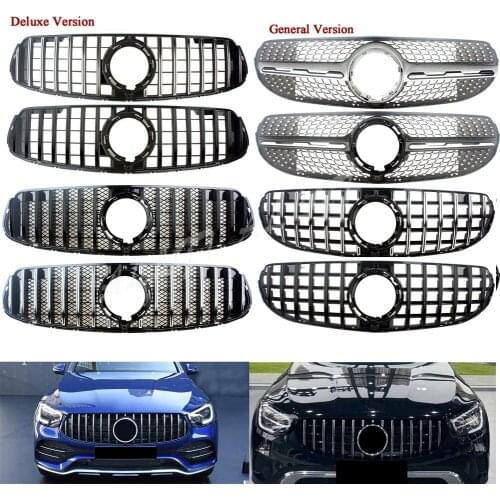 Car Front Racing Center Grille Facelift Uppeer Bumper Grill For Mercedes Benz W253 GLC Class 2020 General Deluxe