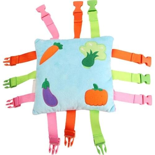 Matching Toys Buckle Baby Montessori Toys Skill Training Early Educational Toy Color Matching Buckle Pillow Baby Montessori Toy