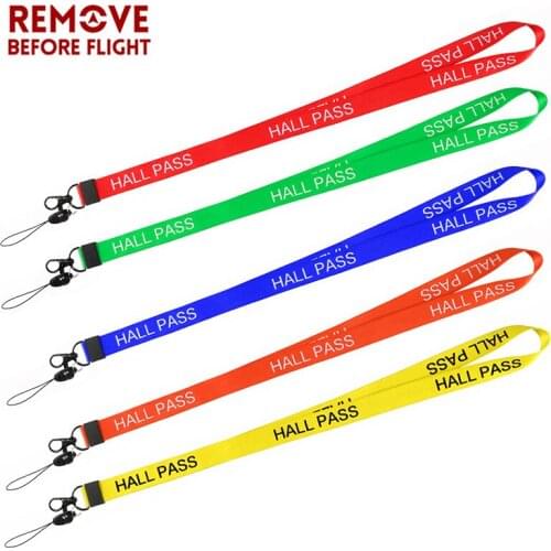 Remove Before Flight Neck Lanyards for Keys Hall Pass Keychain School Passes Lanyard for ID Badge Holder Neck Strap Key Chain