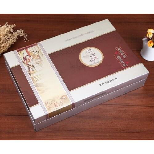 Custom Logo Luxury Hard Fancy Paper Packaging Chocolate Gift box,wholesale paper cake box with handle ---DH10415