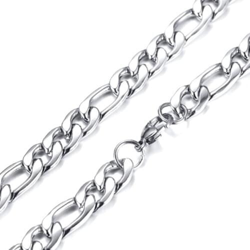 11mm Wide Wholesale Stainless Steel Silver Polished 1:3 NK Cuban Link Chain Mens Womens Necklace Or Bracelet Bangle 1PCS