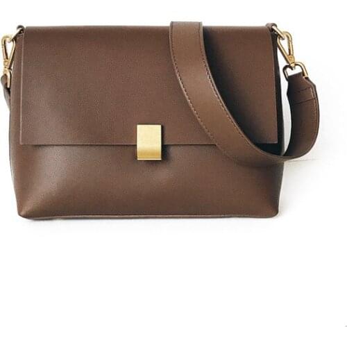 Genuine Leather Women Crossbody Bag High Quality Luxury Designer Women Handbag Lady Shoulder Messenger Bags Black Brown 2020