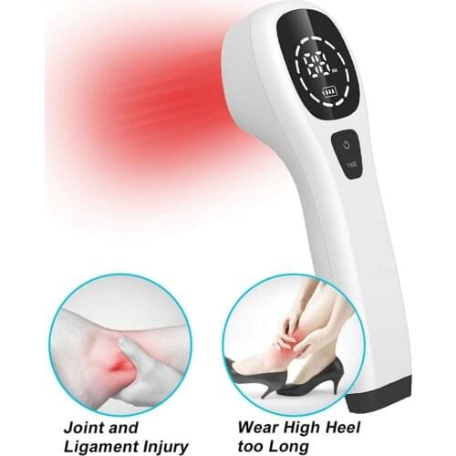 Soft Laser Pain Relief Therapy, Sport Injuries 12 Beams 650nm and 4 Beam 808nm LLLT Low Level Laser Physical Therapy Pain Relief