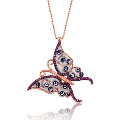 Tevuli 925 Sterling Silver The Genres Change Butterfly lady necklace