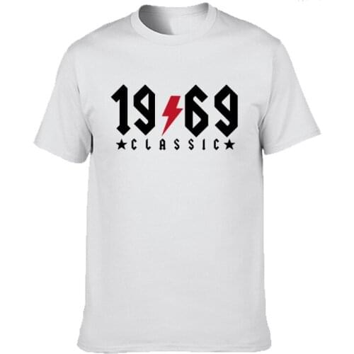 Vintage 1969 Classic 50 years old Flash Design T shirts men dad 50nd birthday 1969 T-shirts Fatherday gift Retro tshirt Man Top