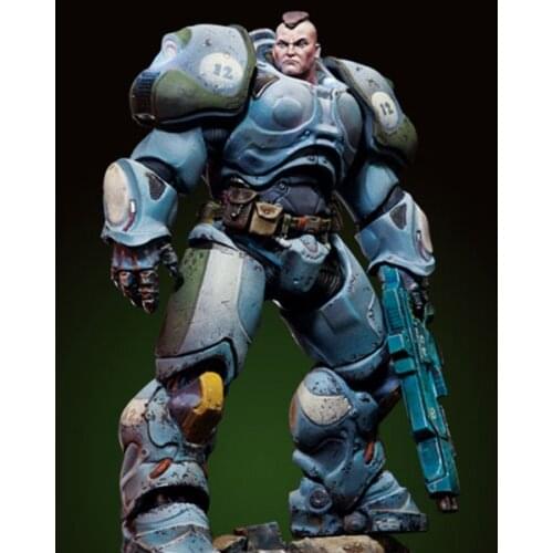 1/32 Sgt. Connor, Serpentian Heavy Infantry Resin kit Figure GK Mechanical War series Uncoated No colour