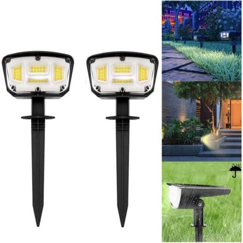1PCS/2PCS 42 LED Solar Lawn Light Modern Intelligent Sensor Save Energy Light Outdoor Home Garden Waterproof Landscape Lamps